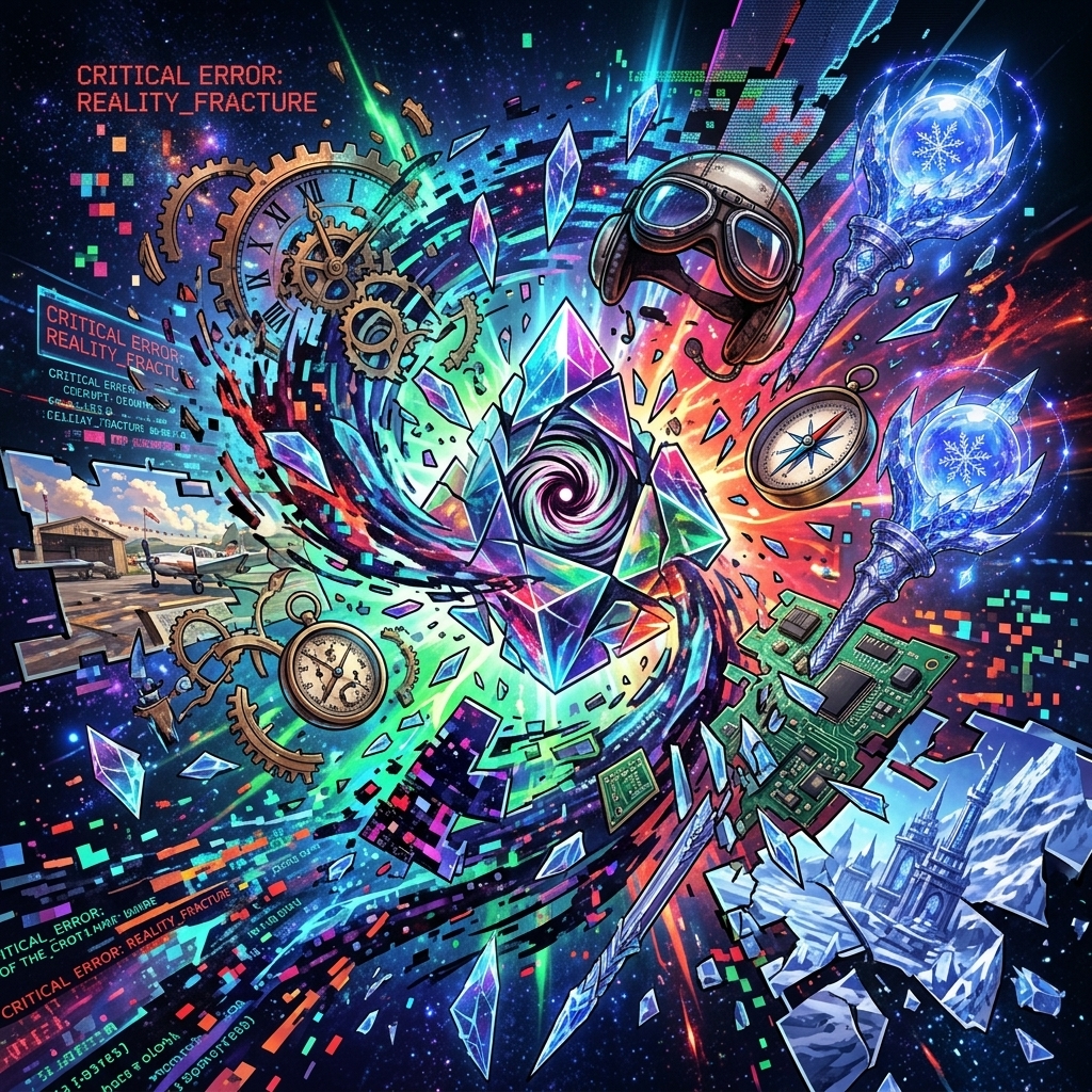Unhinged Quantum Glitch