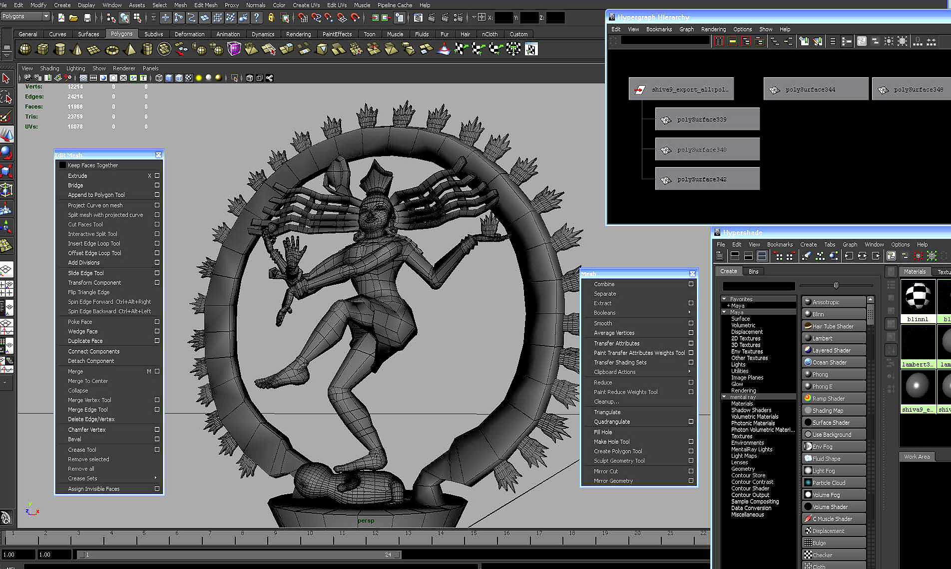 Dancing Shiva 3D model