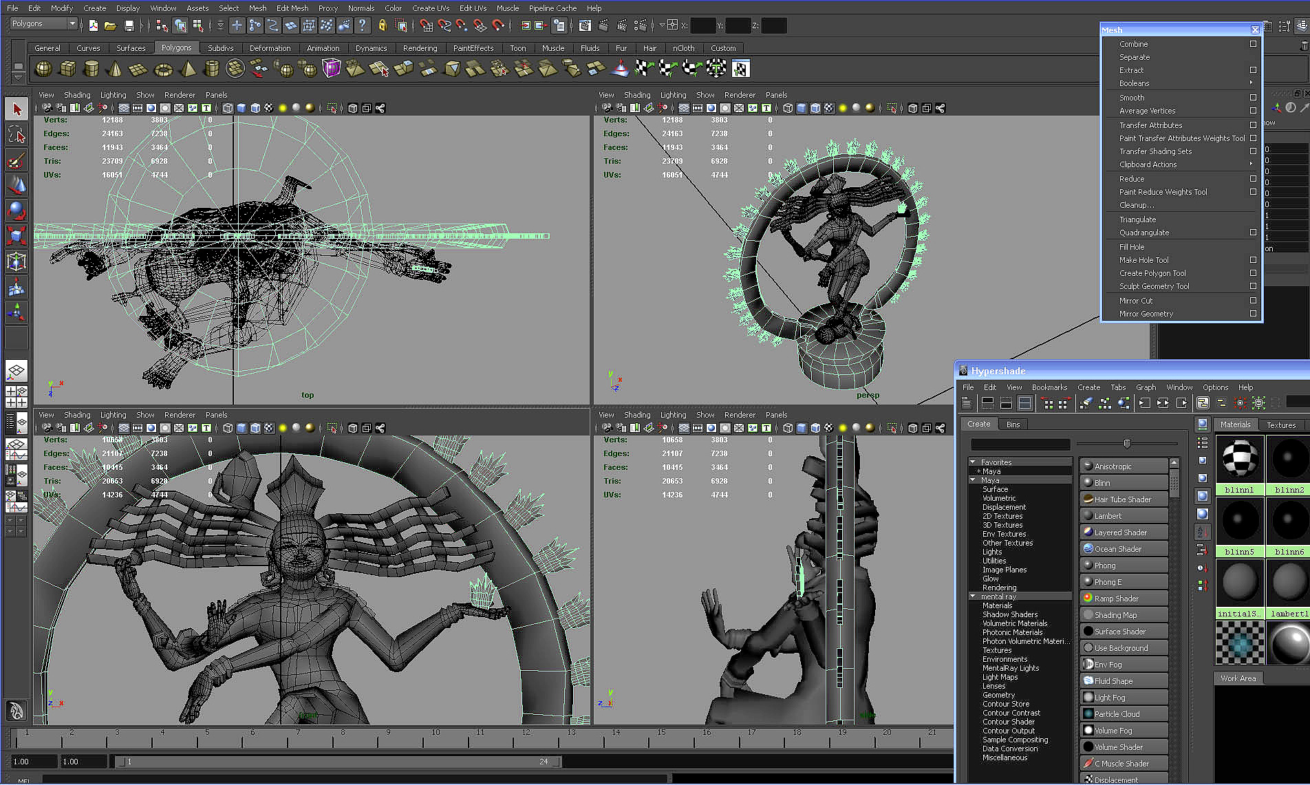 Dancing Shiva 3D model