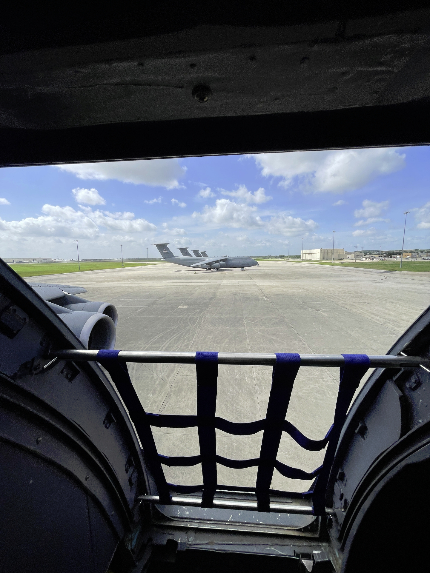 View of C-5 from cargo ramp