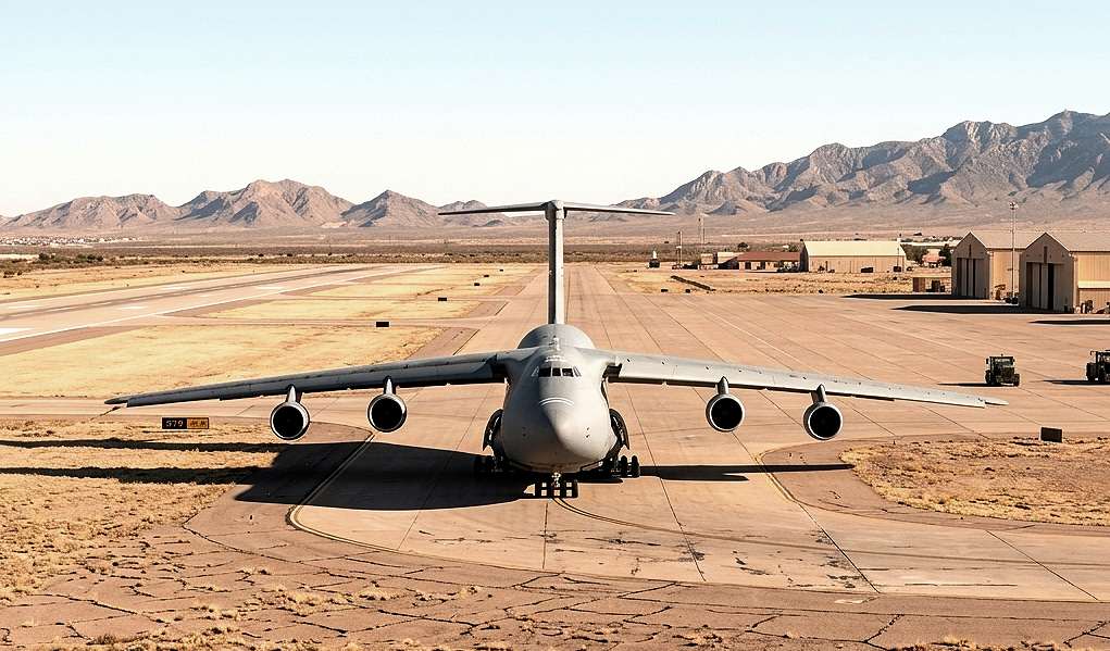 C-5 front view on tarmac