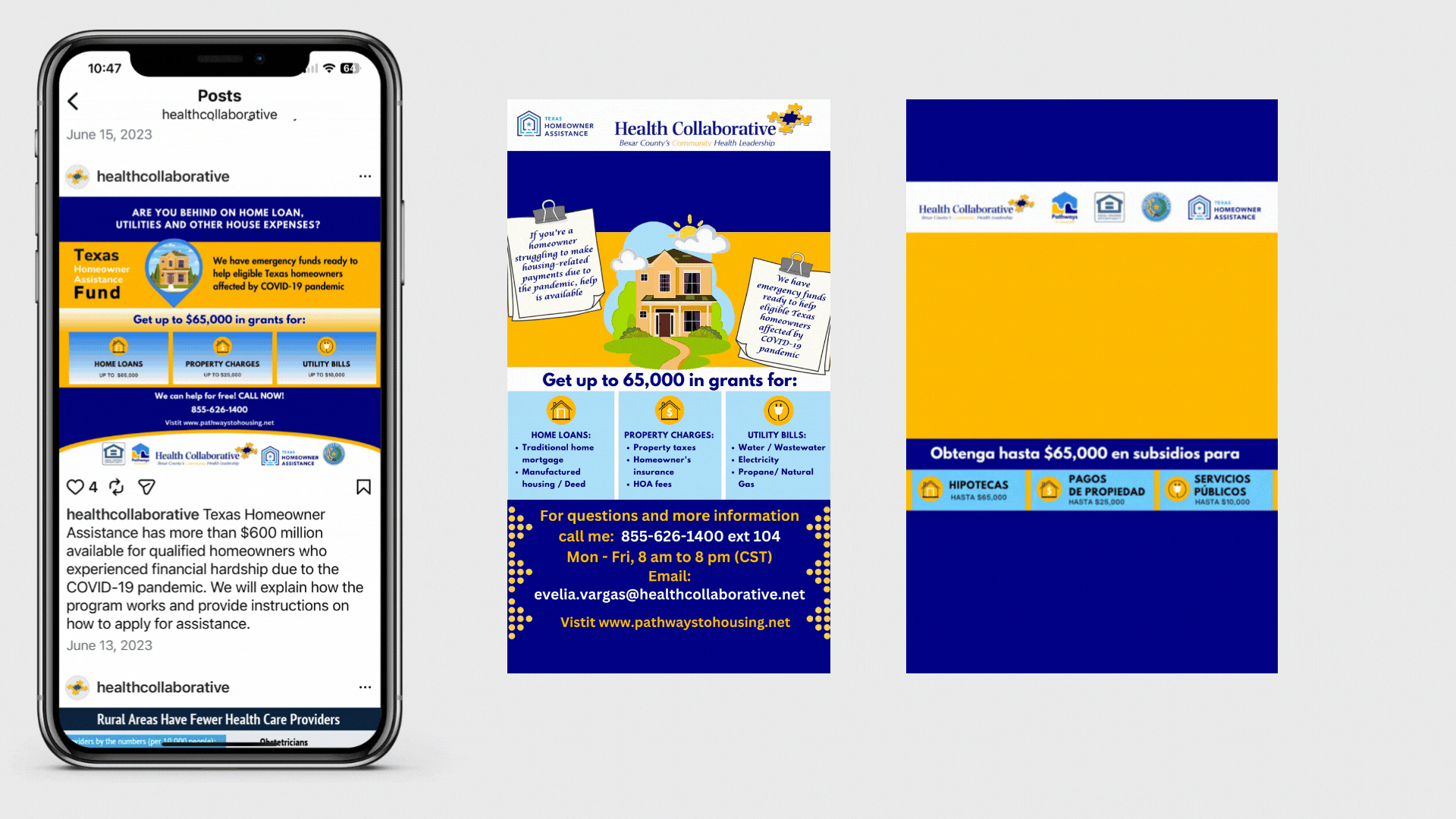 Social media campaign mockups